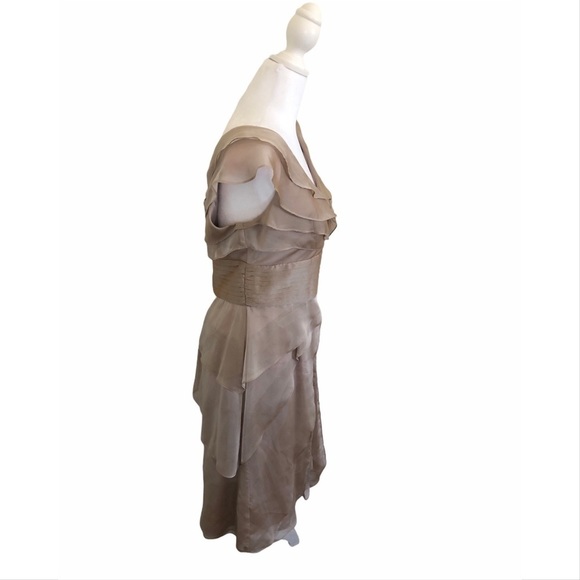 Adrianna Papell Tiered Chiffon Dress - Picture 4 of 10